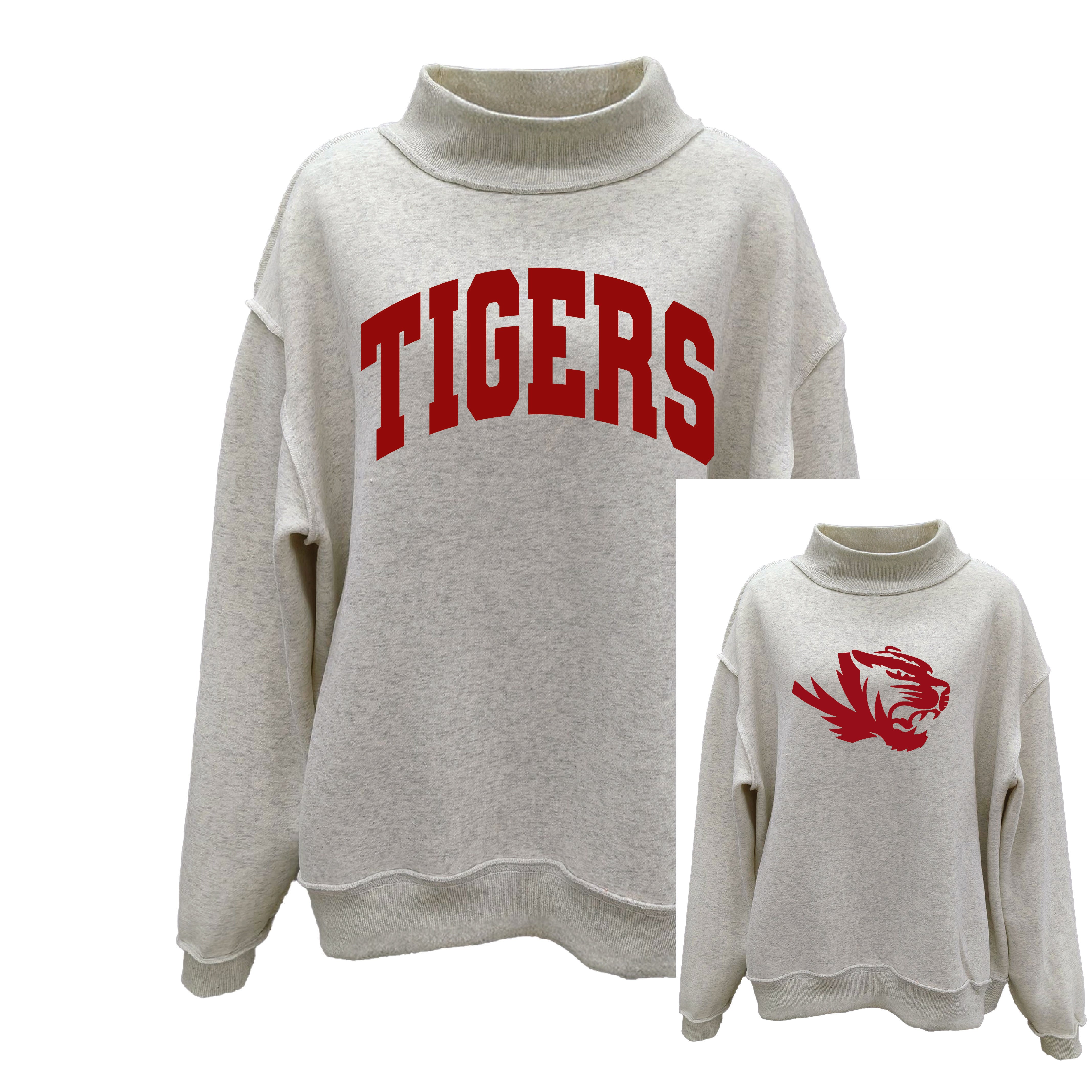 All Schools Reversible Mock Neck Sweatshirt – The Wild Tiger Boutique