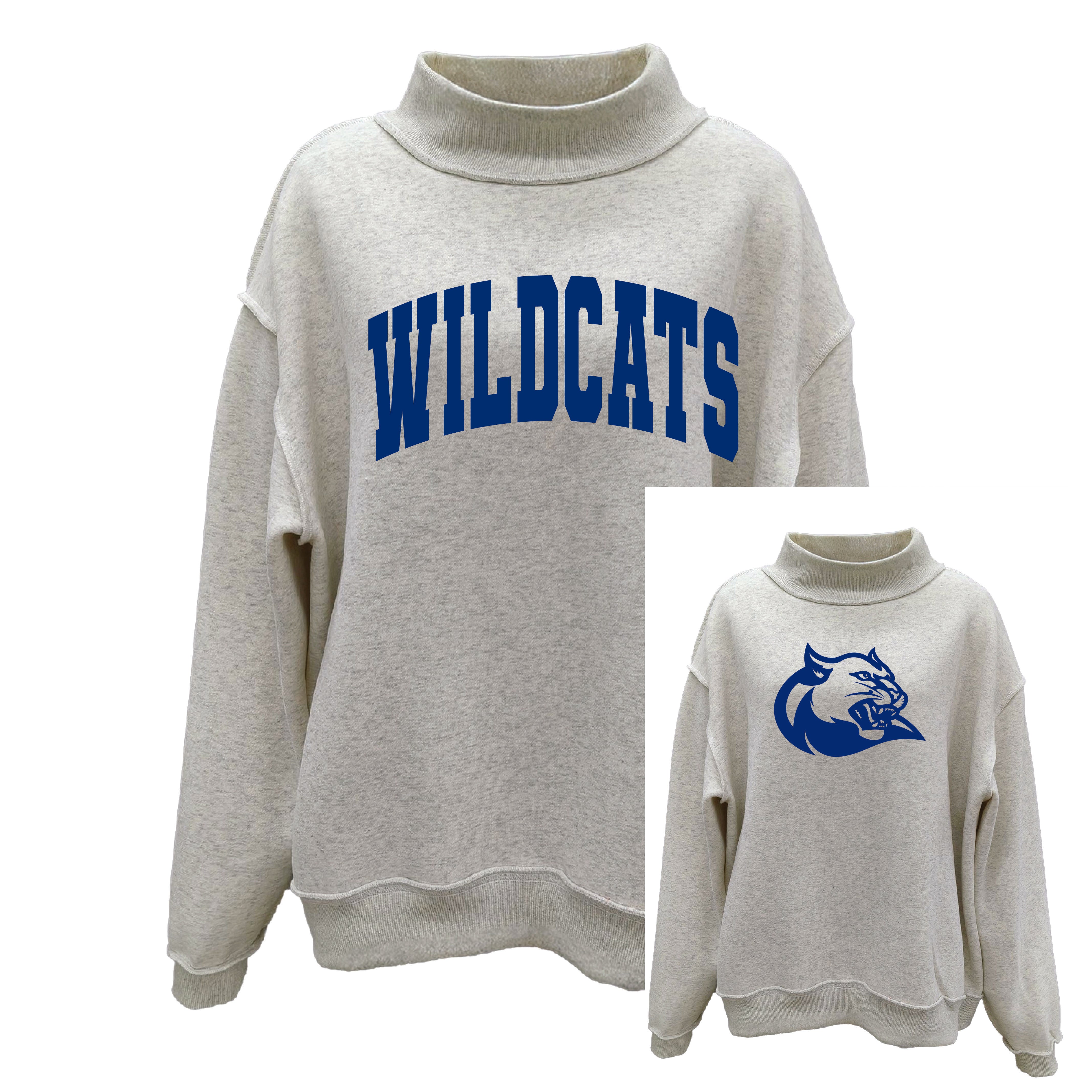 All Schools Reversible Mock Neck Sweatshirt – The Wild Tiger Boutique
